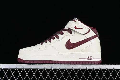 All Categories Nk Air Force 1 Air Force Series Nk Air Force 1 Mid Air Force Mid Nk Air Force 1'07 Mid Rice Wine Red Air Force One Chinese Casual Sneakers PA0920-008